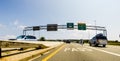 Roadside view approaching a toll, from GoPro Camera