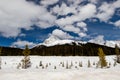 Roadside views of the mountains. Peter Lougheed Provincial Park Alberta Canada Royalty Free Stock Photo