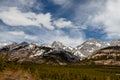 Roadside views of the mountains. Peter Lougheed Provincial Park Alberta Canada Royalty Free Stock Photo