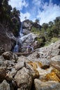 Roadside waterfall. Nepal, Himalayas, Everest Base Camp Trekking, Sagarmatha National Park