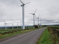 Roadside windmills at Royd Moor Holmfirth