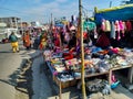 Roadside winter season clothes sails in indian town