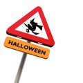 Roadsign halloween Royalty Free Stock Photo