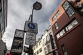 Roadsigns in the center of Cologne indicating a pedestrian area