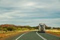 Roadtrain in the Outback Royalty Free Stock Photo