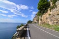 Roadway Along the Amalfi Coast in Italy