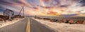 Roadway along Chapin Beach in Cape Cod