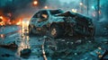 Roadway Peril: Devastating Car Crash Unleashes Destruction
