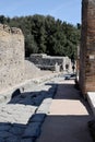 Street, Pompeii Archaeological Site, nr Mount Vesuvius, Italy