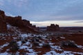 Roadway thru Arches NP Royalty Free Stock Photo