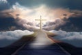 The roadway to the Kingdom of Heaven which leads to salvation and paradise with God