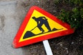 Roadwork sign