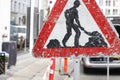 Roadwork sign