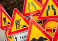 Roadwork signs