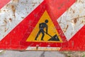 Roadworks sign