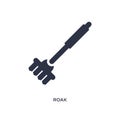 roak icon on white background. Simple element illustration from farming and gardening concept