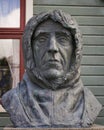 Roald Amundsen, a monument in Tromso, Norway Royalty Free Stock Photo