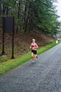 Female Runner on the Blue Ridge Parkway