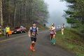 Two Male Runners Competing in the 2019 Blue Ridge Marathon