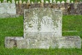 Family Headstone at Shaver Cemetery, Blue Ridge Parkway, Virginia, USA Royalty Free Stock Photo