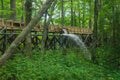 Construction of a New Flume at Mabry Mill, Blue Ridge Parkway, Virginia, USA