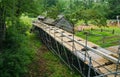 Construction of a New Flume at Mabry Mill, Blue Ridge Parkway, Virginia, USA Royalty Free Stock Photo