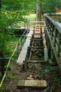 Construction of a New Flume at Mabry Mill, Blue Ridge Parkway, Virginia, USA Royalty Free Stock Photo
