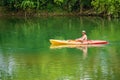 Fisherman Fishing for Smallmouth Bass on Roanoke River