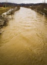 Roanoke River Above Flooding Royalty Free Stock Photo