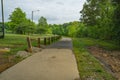 Roanoke River Flooding Damages on the Roanoke River Greenway Royalty Free Stock Photo