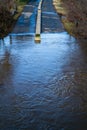 Roanoke River Flooding Roanoke River Greenway Royalty Free Stock Photo