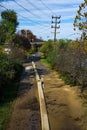 The Roanoke River Greenway after Flooding Royalty Free Stock Photo