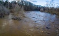 Roanoke River Winter Flooding Debris