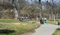 Walkers Enjoying a Beautiful Day on the Roanoke River Greenway Royalty Free Stock Photo