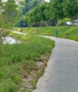 Early Morning Walker on the Roanoke River Greenway