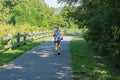 Walker on the Roanoke River Greenway