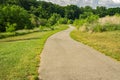 Enjoying a Morning Walk on the Roanoke River Creek Greenway Royalty Free Stock Photo