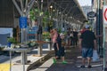 Shoppers at the Roanoke City Market