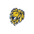 Roar Lion Head, Vector Logo Design, Illustration