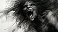 Roaring Demon: A Powerful And Dark Junglecore Artwork