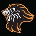 Roaring Lion Head Esports Mascot Logo Vector Icon Design Royalty Free Stock Photo