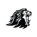 Roaring Lion Head Logo Vector