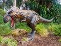 Roaring Nanotyrannus display model in Perth Zoo Royalty Free Stock Photo