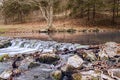 Roaring river water-fall Royalty Free Stock Photo