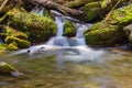 Watertfall on Roaring Run Creek, Jefferson National Forest, USA Royalty Free Stock Photo