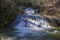 Roaring Run Waterfall 5, Eagle Rock, VA Royalty Free Stock Photo