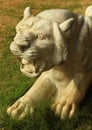 Roaring tiger statue