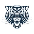 Roaring tigress - stylized tattoo