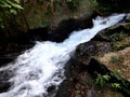 Roaring water from the waterfall