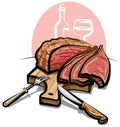 Roast beef Royalty Free Stock Photo